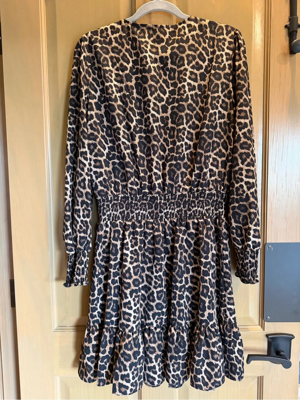 Michael Kors Leopard Print Dress - Black & Brown